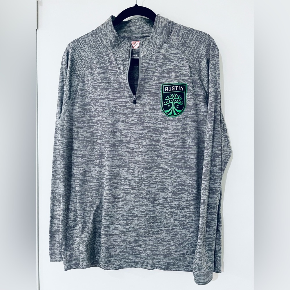 Austin FC Quarter-Zip Long Sleeve Shirt - M